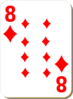 Eight Of Diamonds Clip Art